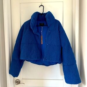 Love Tree “Detroit Lions” Blue Puffer Jacket